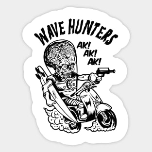 WAVE HUNTERS - Alien surfer Sticker